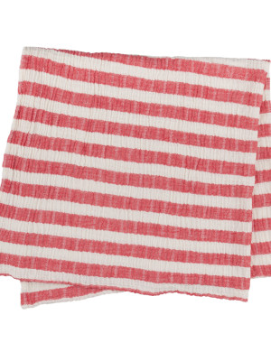 Плед-накидка Barine - Stripe Muslin kirmizi червоний 77*82