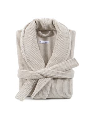 Халат unisex Lotus Home - Bold New Microcotton beige махровий L