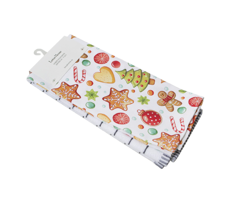 Набір рушників Lotus Home - Christmas Sweets 40*60 (2од.)