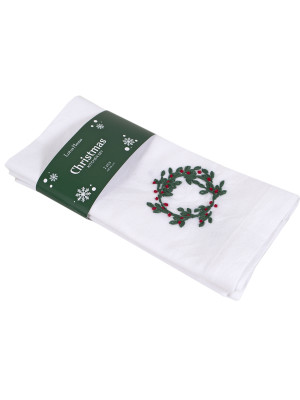 Набір столових серветок Lotus Home - Christmas Mistletoe 48*48 (2 од)