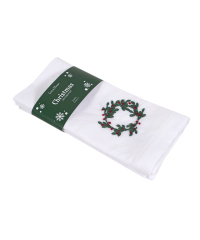 Набір столових серветок Lotus Home - Christmas Mistletoe 48*48 (2 од)