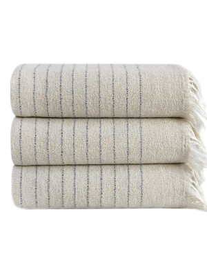 Рушник з льону Lotus Home - Line сірий 50*90