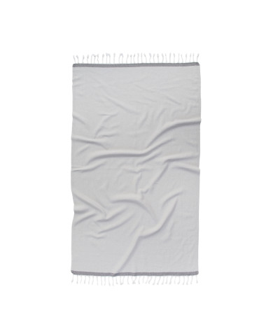 Рушник Barine Pestemal - Basak 95*165 Light Grey-Grey сірий