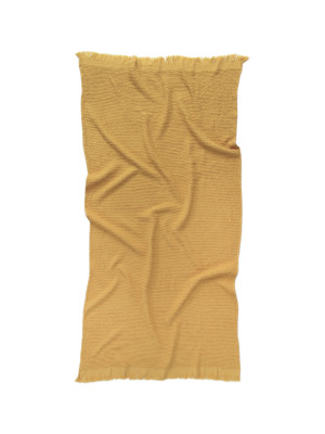 Рушник Lotus Home - Rius mustard гірчичний 90*170