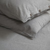 Простирадло з наволочками Lotus Home Washed Cotton - Antracite 260*280