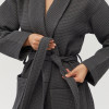 Халат Lotus Home - Waffle antrasit 2XL