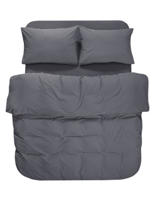 Постільна білизна Lotus Home Washed cotton - Kansas антрацит євро