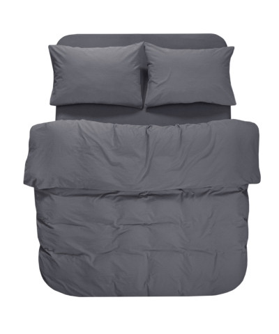 Постільна білизна Lotus Home Washed cotton - Kansas антрацит євро