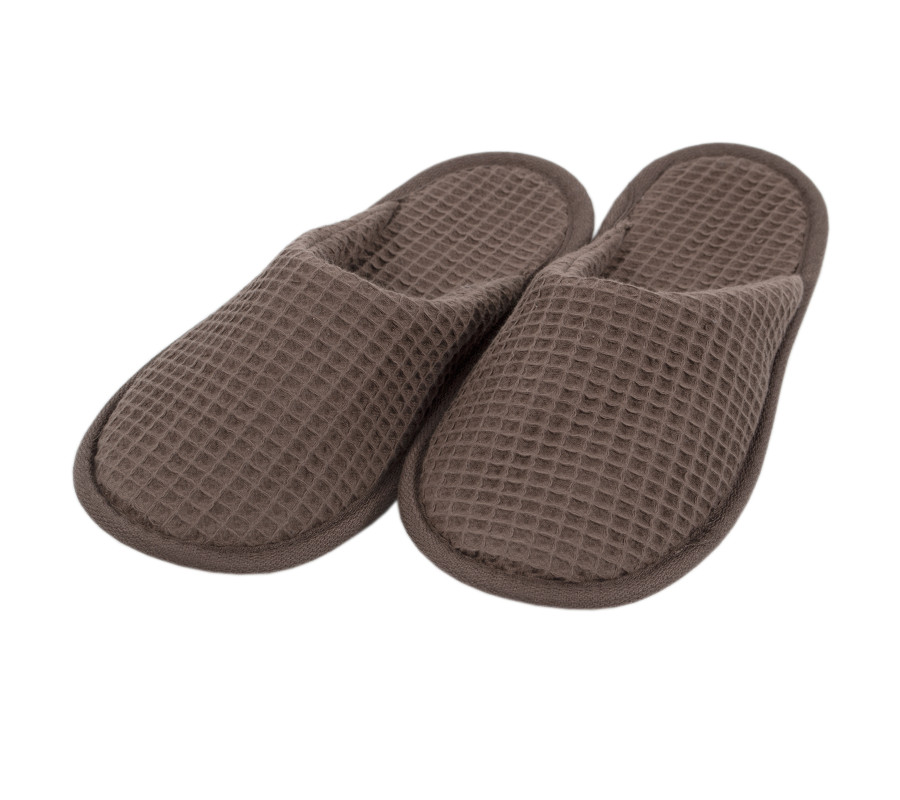 Капці Lotus Home - Waffle brown коричневий