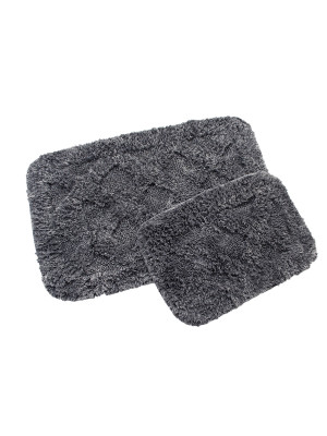 Набір килимків Irya - Burns antrasit (Taslama) антрацит 60*90+40*60