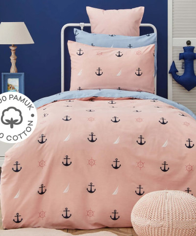 Постільна білизна Nautica Home - Anchor ранфорс підлітковий