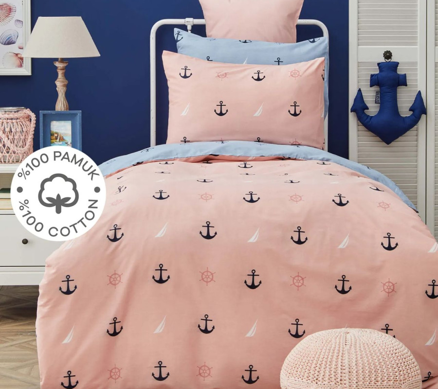 Постільна білизна Nautica Home - Anchor ранфорс підлітковий