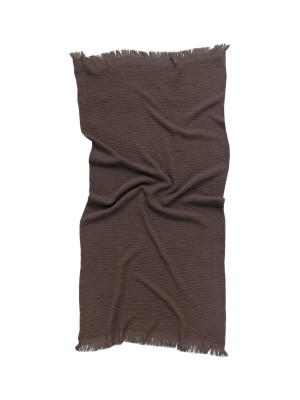 Рушник Lotus Home - Rius dark brown темно-коричневий 90*170