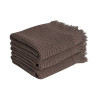 Рушник Lotus Home - Rius dark brown темно-коричневий 90*170
