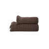 Рушник Lotus Home - Rius dark brown темно-коричневий 90*170