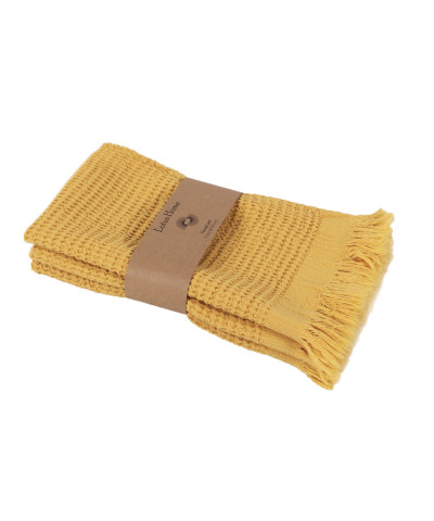 Набір рушників Lotus Home - Rius mustard гірчичний 30*50 (3 од.)