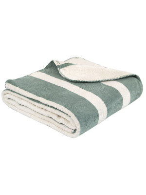 Плед Lotus Home - Infinity Stripe зелений 200*220