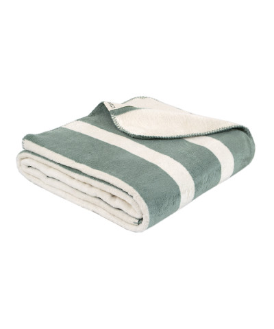 Плед Lotus Home - Infinity Stripe зелений 200*220