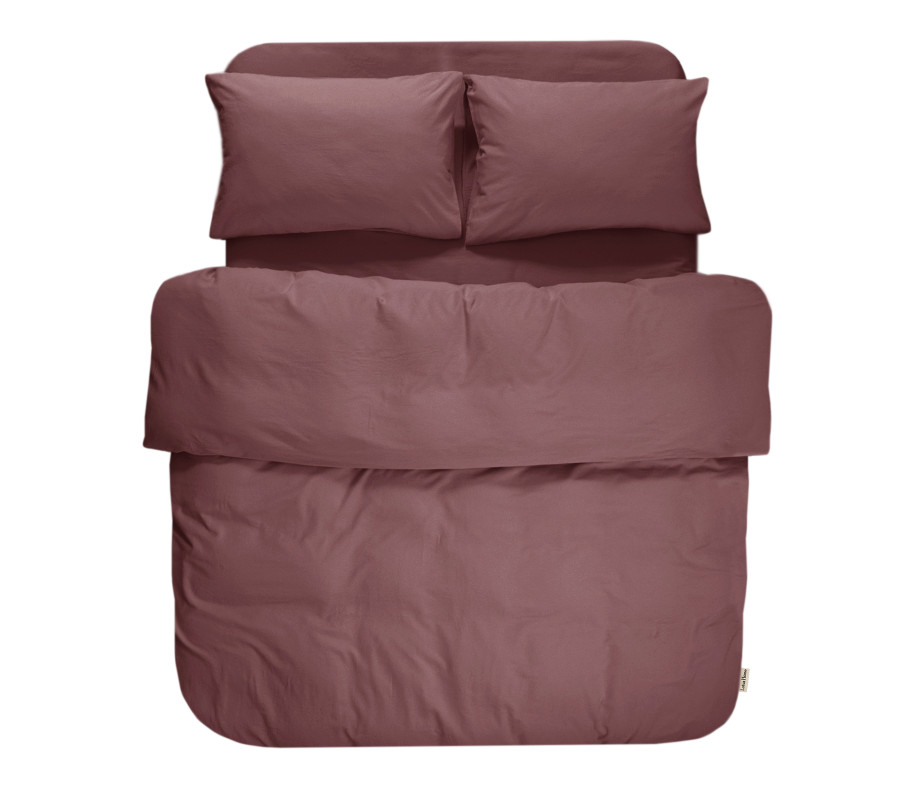 Постільна білизна Lotus Home Washed cotton - Kansas бургунді євро Постільна білизна Lotus Home Washed cotton - Kansas бургунді євро