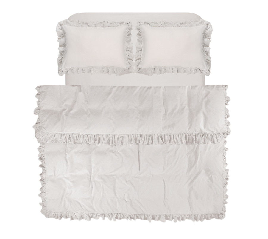 Постільна білизна Lotus Home Washed cotton - Kansas fly бежевий євро