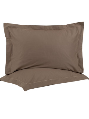 Наволочки сатин Lotus Home - Dakota Modern кавовий 50*70+5 (2 од)