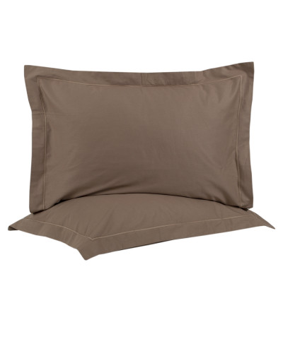 Наволочки сатин Lotus Home - Dakota Modern кавовий 50*70+5 (2 од)