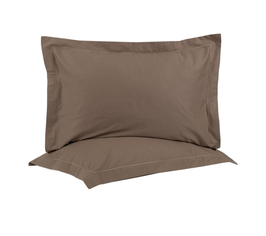 Наволочки сатин Lotus Home - Dakota Modern кавовий 50*70+5 (2 од)