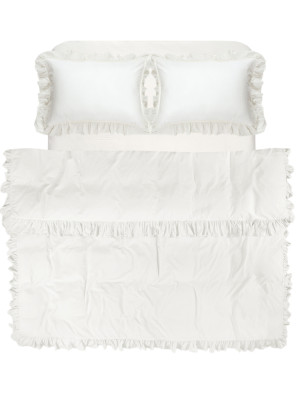 Постільна білизна Lotus Home Washed cotton - Kansas fly молочний євро