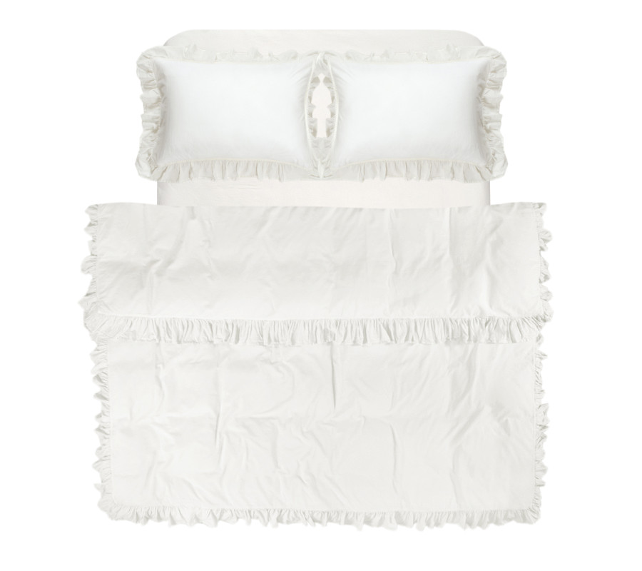 Постільна білизна Lotus Home Washed cotton - Kansas fly молочний євро