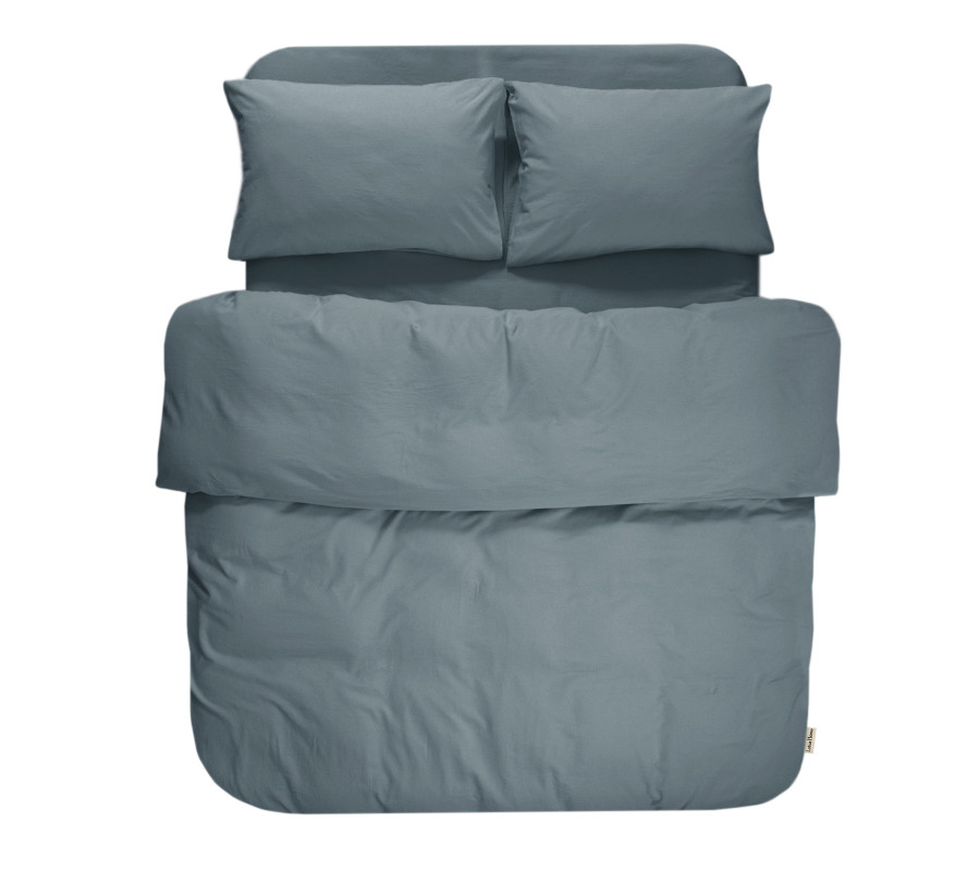Постільна білизна Lotus Home Washed cotton - Kansas денім євро Постільна білизна Lotus Home Washed cotton - Kansas денім євро