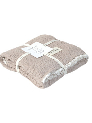 Покривало Lotus Home - Larna muslin beige 160*200