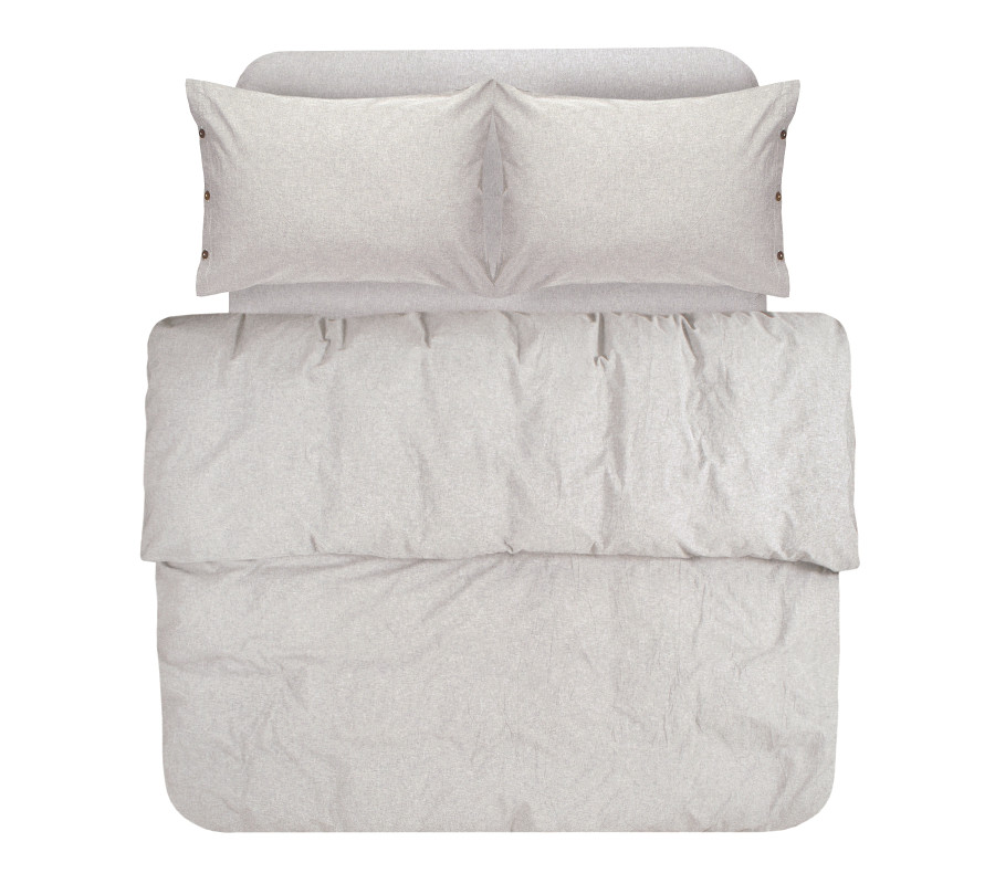 Постільна білизна Lotus Home Washed cotton - Solid kahve-bej сімейний