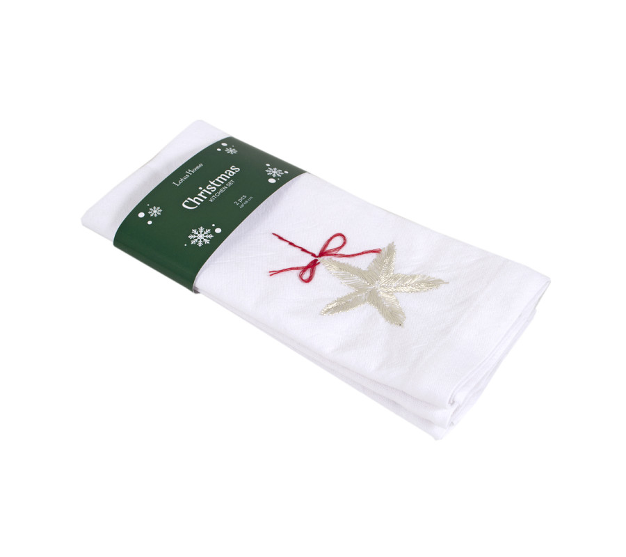 Набір столових серветок Lotus Home - Christmas Star 48*48 (2 од)