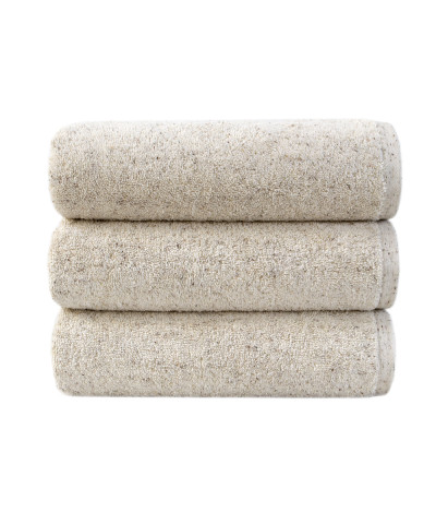 Рушник махровий Lotus Home - Organic natural бежевий 50*90