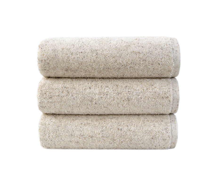 Рушник махровий Lotus Home - Organic natural бежевий 50*90
