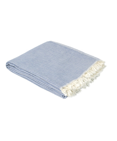Покривало Lotus Home - Premium Stripe синій 190*225