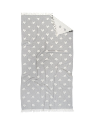 Рушник Lotus Home Pestemal - Star 90*160 grey сірий