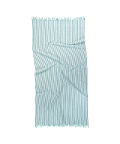 Рушник Lotus Home Pestemal - Argosa stripe 85*175 emerald смарагдовий