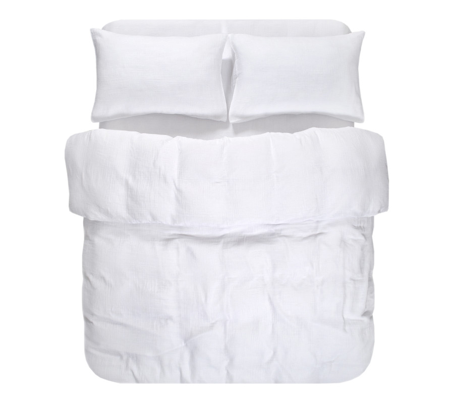 Постільна білизна muslin Lotus Home - White євро