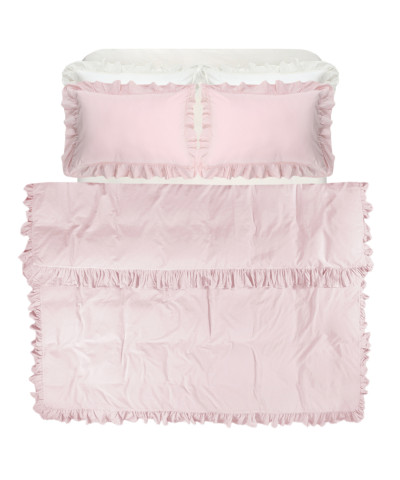 Постільна білизна Lotus Home Washed cotton - Kansas fly plus рожевий євро