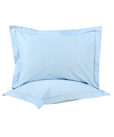 Наволочки сатин Lotus Home - Dakota Modern блакитний 50*70+5 (2 од)
