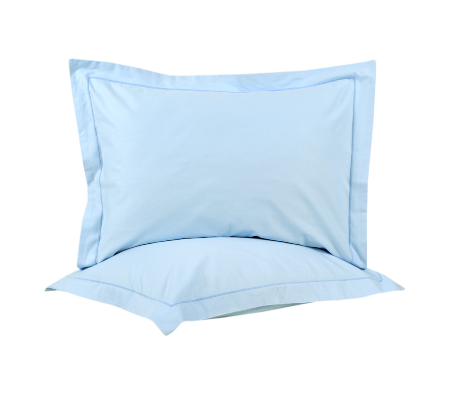 Наволочки сатин Lotus Home - Dakota Modern блакитний 50*70+5 (2 од)