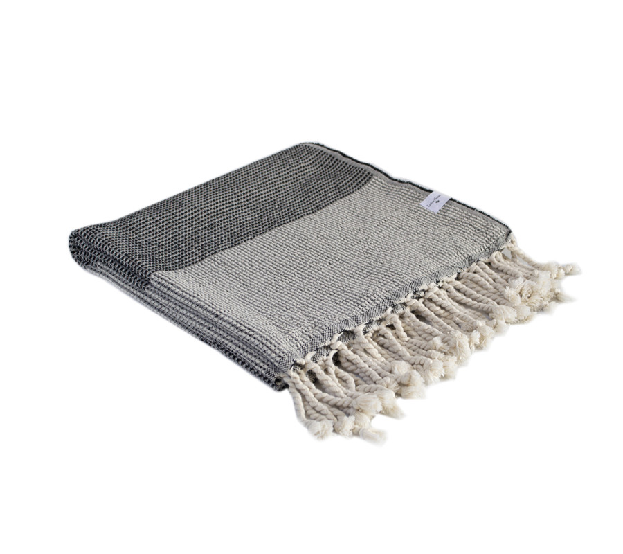 Плед Lotus Home - Albury natural grey 130*170