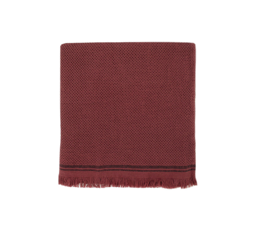 Рушник махровий Buldans - Parga (Patara) burnt bordo бордовий 80*160