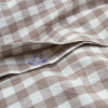 Постільна білизна Lotus Home - Checked Gingham кавовий сімейний