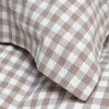 Постільна білизна Lotus Home - Checked Gingham кавовий сімейний