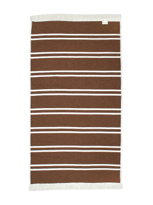 Килим Lotus Home - Infinity Stripe цегляний двосторонній 80*150