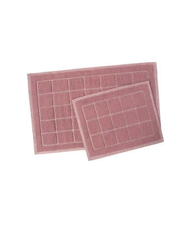 Набір килимків Karaca Home - Kelly Quatro murdum сливовий 50*80+50*40