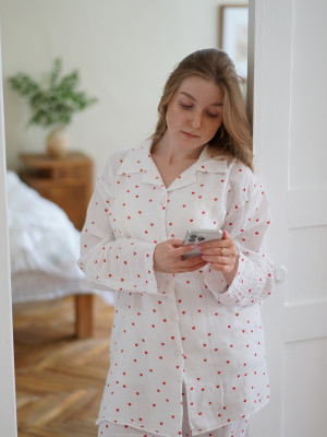 Піжама жіноча Lotus Home - Molly Heart muslin L/XL
