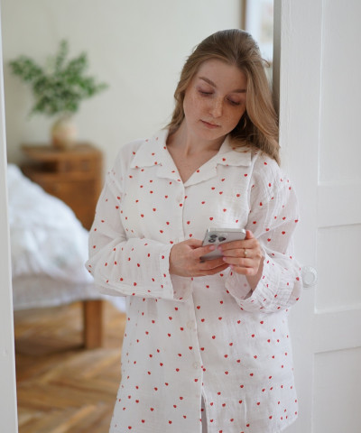 Піжама жіноча Lotus Home - Molly Heart muslin L/XL